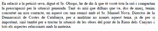 Resposta de l'Equip de Govern Municipal de l'Ajuntament de Gav&agrave; al prec de C's de Gav&agrave; sobre les restes que queden de les obres aturades del passeig mar&iacute;tim de Gav&agrave; Mar (26 de Febrer de 2009)